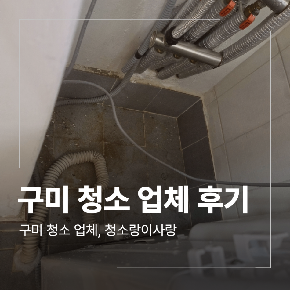 구미청소업체 석적 신축 투룸 입주청소