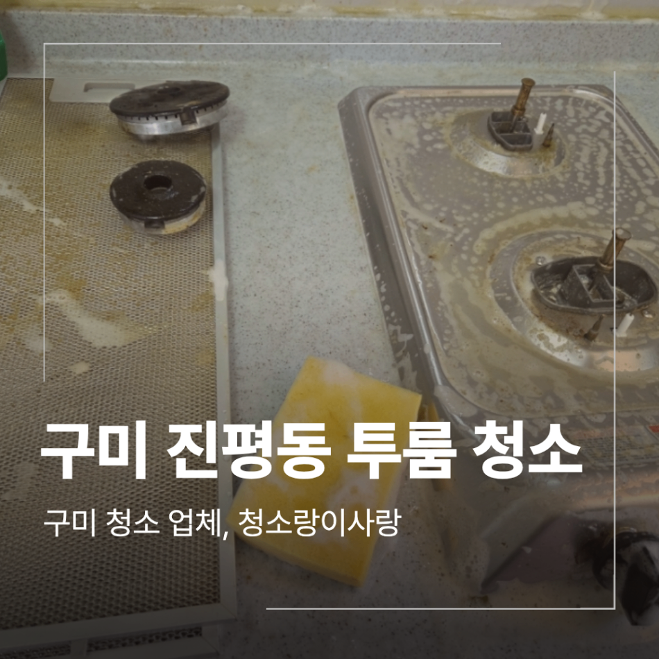 구미 진평동 투룸 이사 청소 비용 공간별 범위