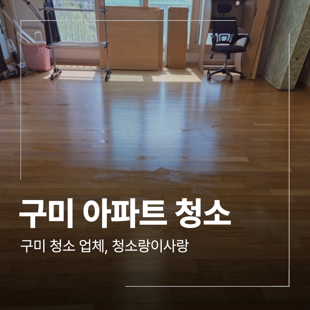 구미 청소 업체 송정동 힐스테이트 아파트 부분청소
